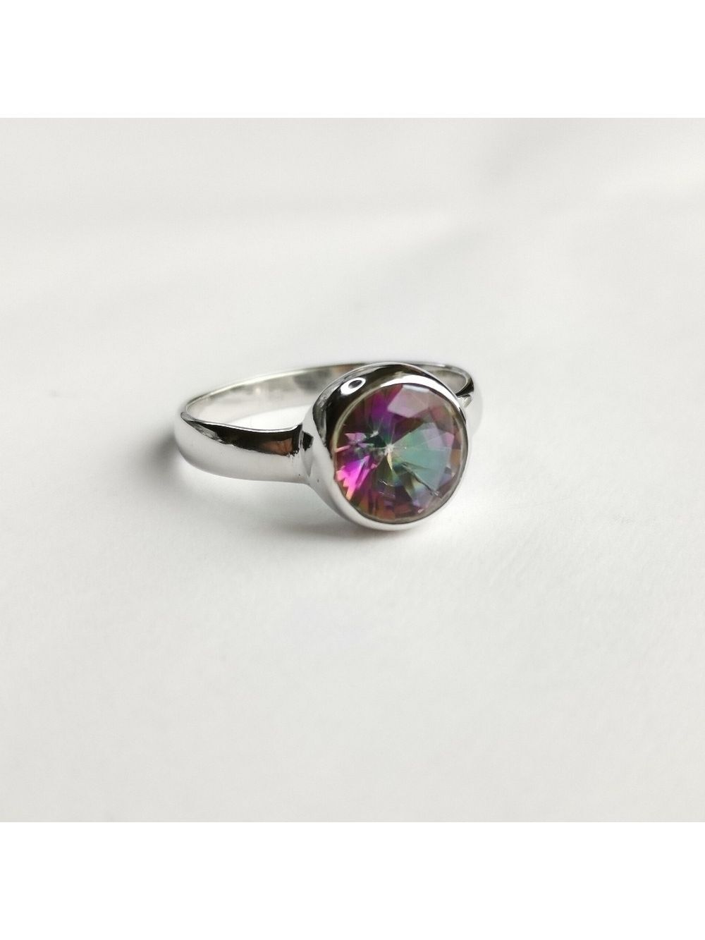 Mystic Topaz Ring Sterling Silver Size 7